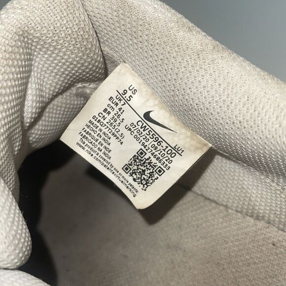 Women’s Nike Shoes 9.5 Court Vision Low Sneakers Iridescent White - Picture 7 of 12